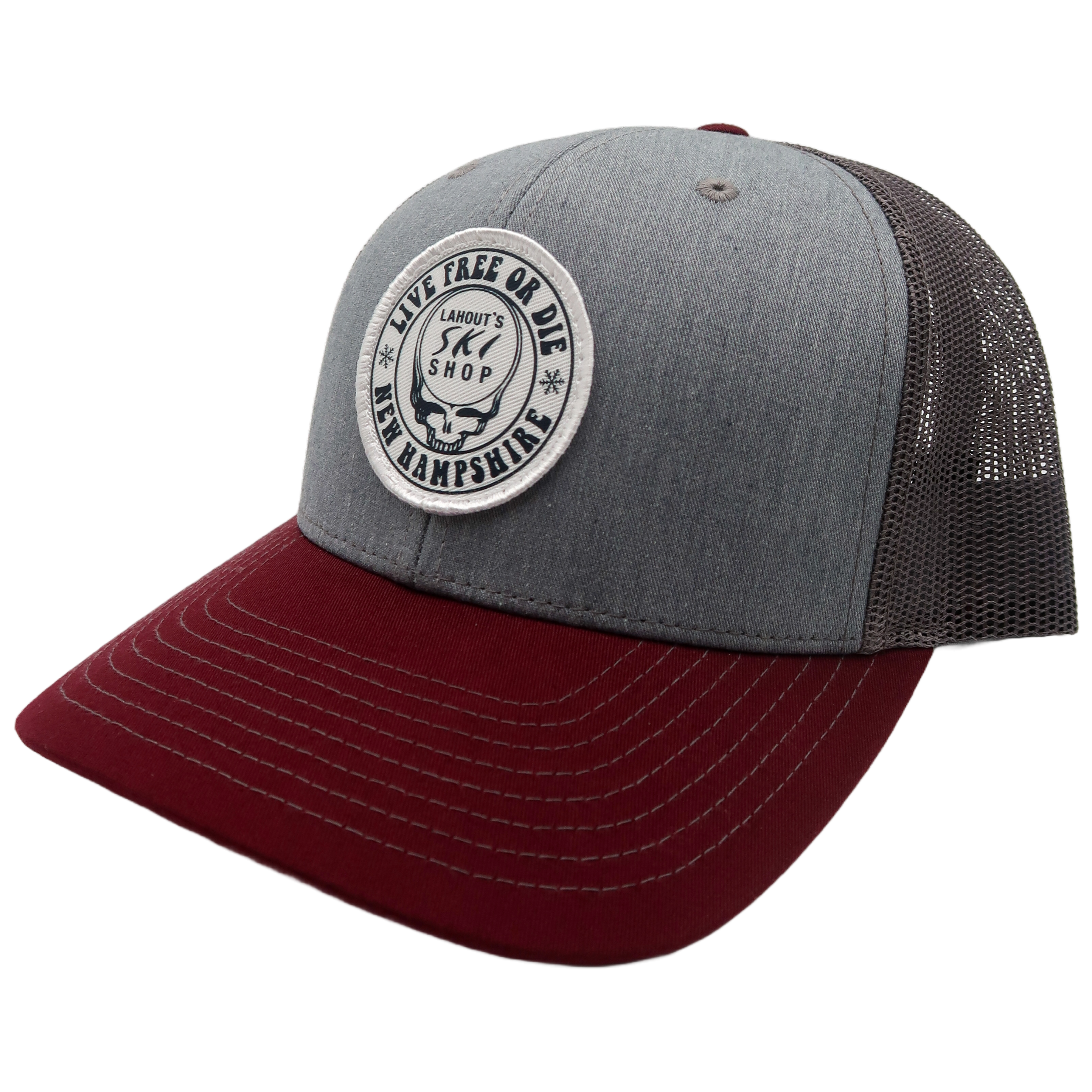 The Larry Trucker - Charcoal/Maroon